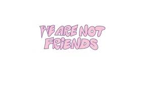 WE ARE NOT FRIENDS
